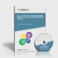 2023-2028年全球及中國銷售激勵薪酬管理軟件行業(yè)市場現(xiàn)狀調(diào)研及發(fā)展前景分析報告封面